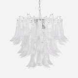 Xiravo Glass Curated Mouth-Blown Frosted Glass C – Mouth-Blown Frosted Glass Chandelier