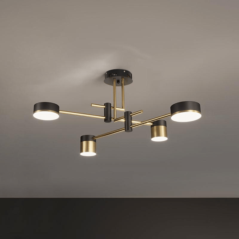 Spider Jewel Curated Iron & Glass Chandelier – 4-lights Ø31.5 × H12.6 finish configuration
