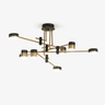 Spider Jewel Curated Iron & Glass Chandelier