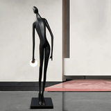 Noir Muse Sculpture Curated Mouth-Blown Frosted – architectural ceiling profile