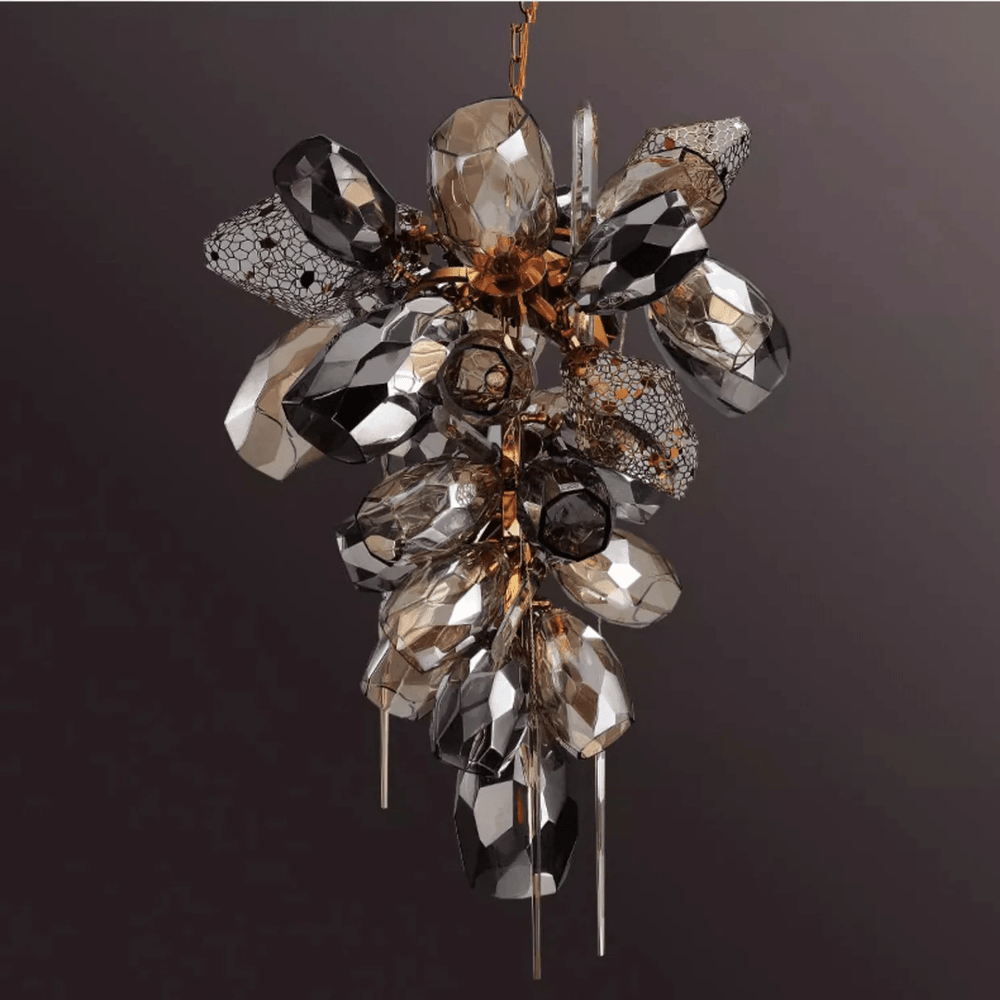 Modern Art Glass Crystal Curated Mouth-Blown Fro