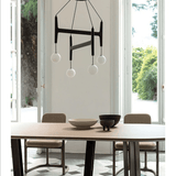 Lunna Orb Curated Mouth-Blown Frosted Glass Chan – structural canopy joint detail