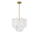 Addis Murano Curated Mouth-Blown Frosted Glass C – illuminated warm ambiance setting #1