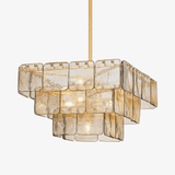 Regal Curated Mouth-Blown Frosted Glass Chandeli – Mouth-Blown Frosted Glass Chandelier