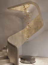 Tidal Stair Chandelier – Ambient Illumination in Luxury Interior Setting View 5