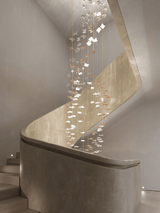 Tidal Stair Chandelier – Ambient Illumination in Luxury Interior Setting View 3