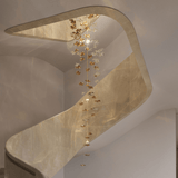 Tidal Stair Chandelier – Handcrafted Material Texture and Detail View