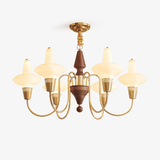 Orvanna Curated Mouth-Blown Frosted Glass Chande – Mouth-Blown Frosted Glass Chandelier