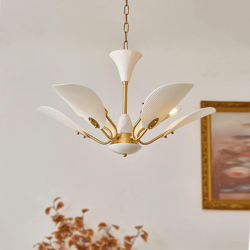 Liora Blossom Curated Mouth-Blown Frosted Glass – dimensional scale reference