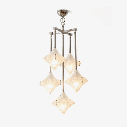 Elowen Long Prism Star Curated Mouth-Blown Frost