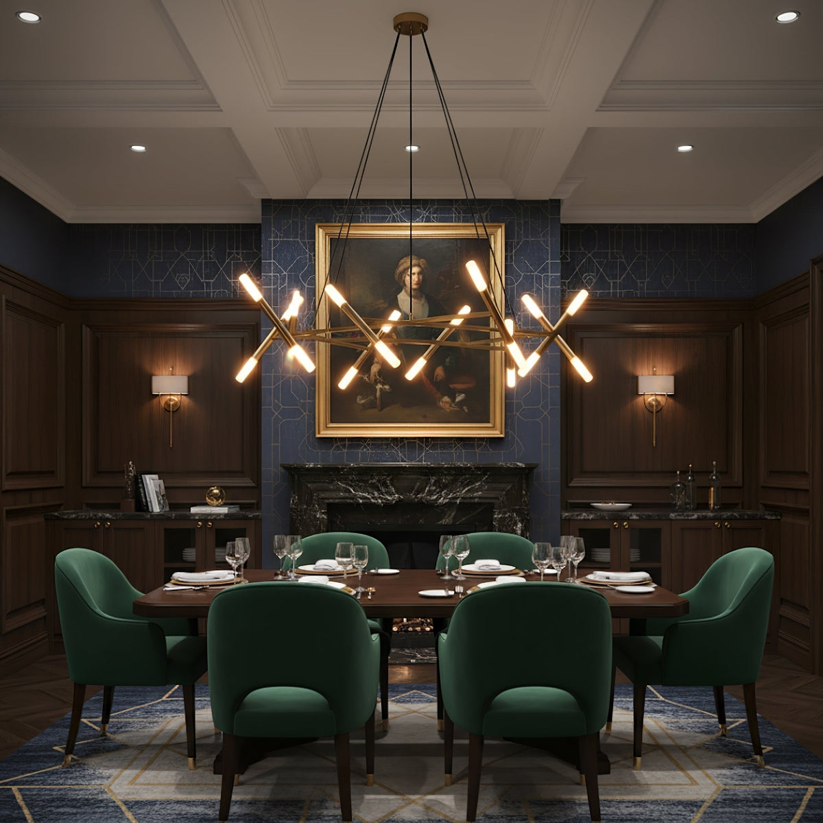 Le Diamant Chandelier – Ambient Illumination in Luxury Interior Setting View 3