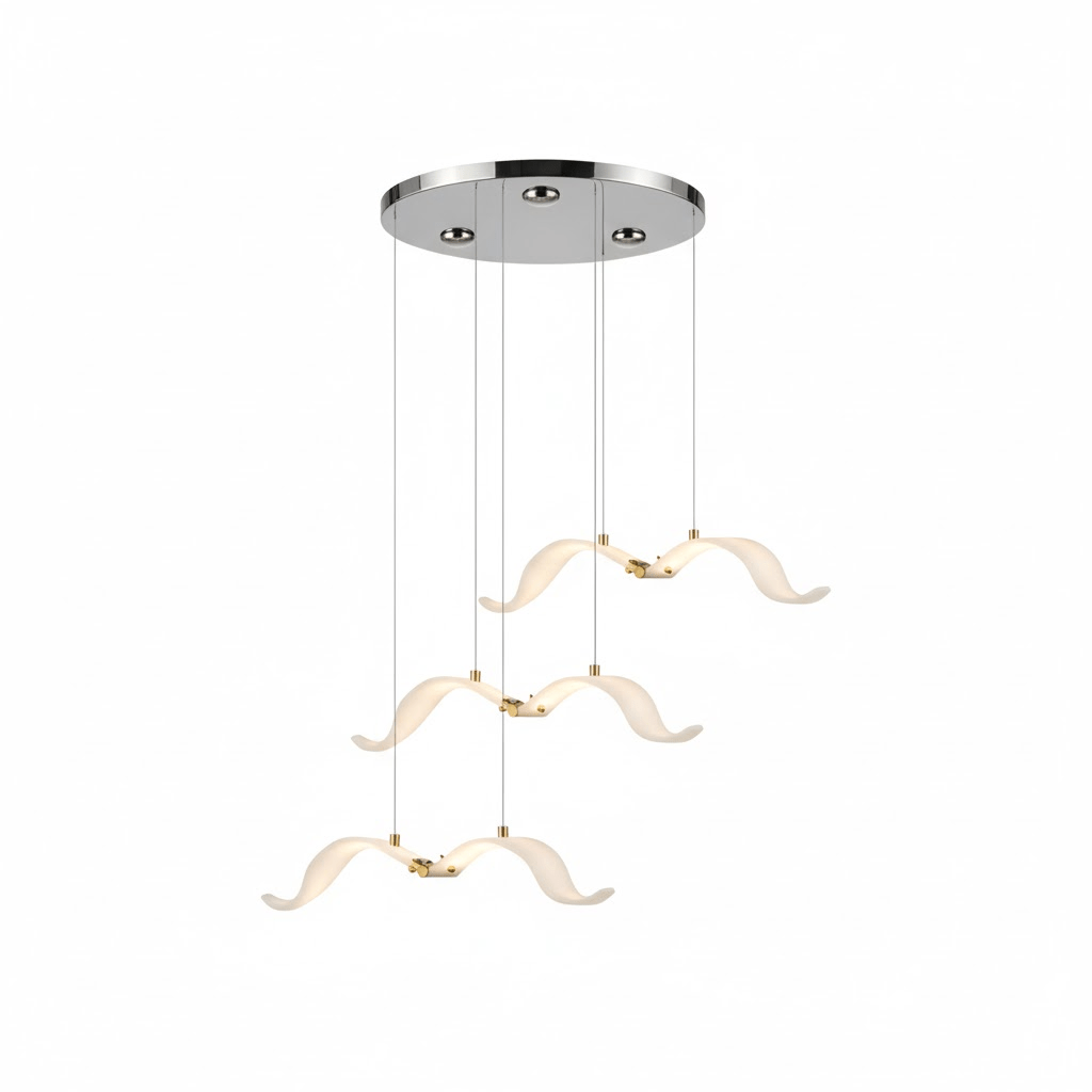 Large Seagull Chandelier – Ambient Illumination in Luxury Interior Setting View 18