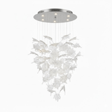 Multicolor Crystal Maple Chandelier – Ambient Illumination in Luxury Interior Setting View 17