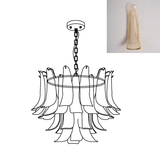 Murano Glass Leaf Chandelier – Ambient Illumination in Luxury Interior Setting View 48