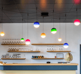 Dipping Curated Mouth-Blown Frosted Glass Chande – architectural ceiling profile