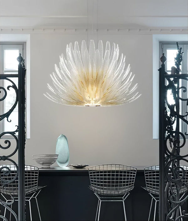 Aurelia Glass Petal Curated Mouth-Blown Frosted
