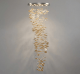 Tidal Stair Chandelier – Ambient Illumination in Luxury Interior Setting View 21