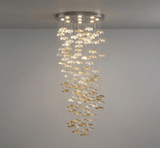 Tidal Stair Chandelier – Ambient Illumination in Luxury Interior Setting View 19