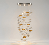 Tidal Stair Chandelier – Ambient Illumination in Luxury Interior Setting View 17