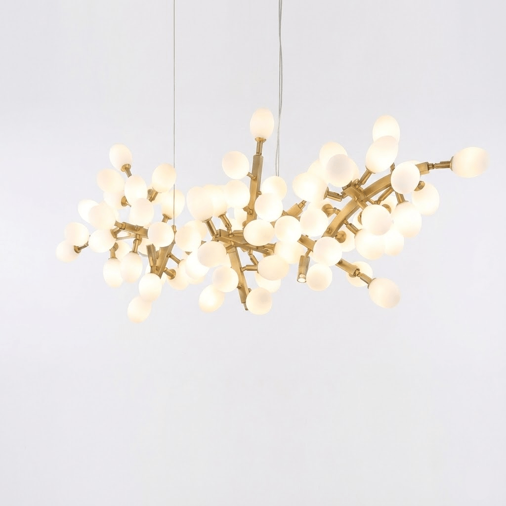 Selene Droplet Curated Mouth-Blown Frosted Glass – handcrafted surface texture