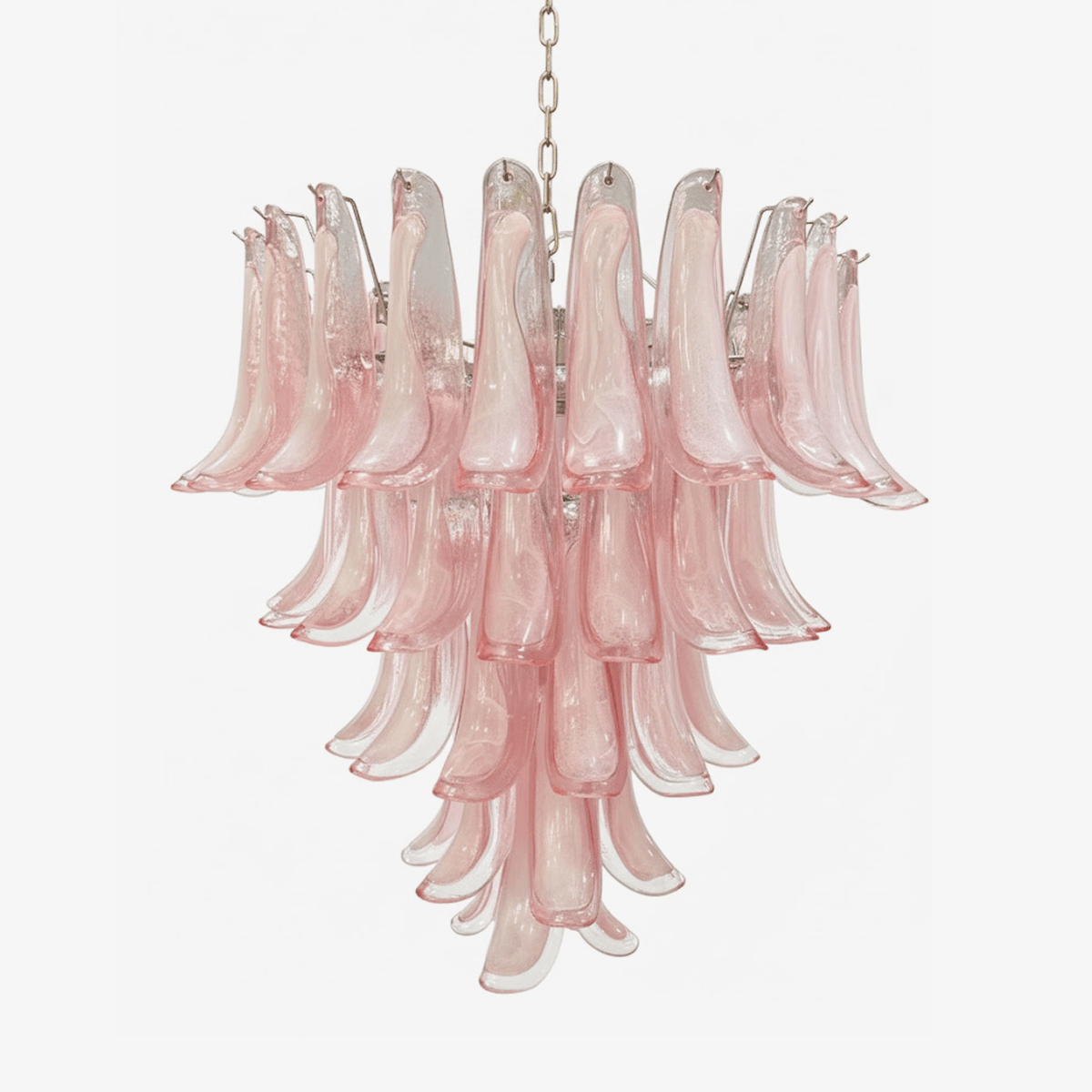 Rosabella Glass Curated Mouth-Blown Frosted Glas – Mouth-Blown Frosted Glass Chandelier