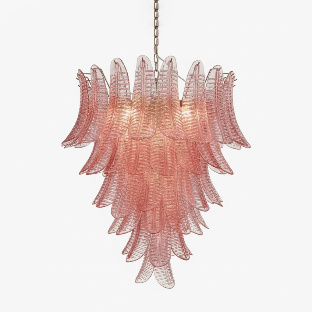 Rosalind Glass Chandelier – Handcrafted Architectural Luxury Lighting Fixture