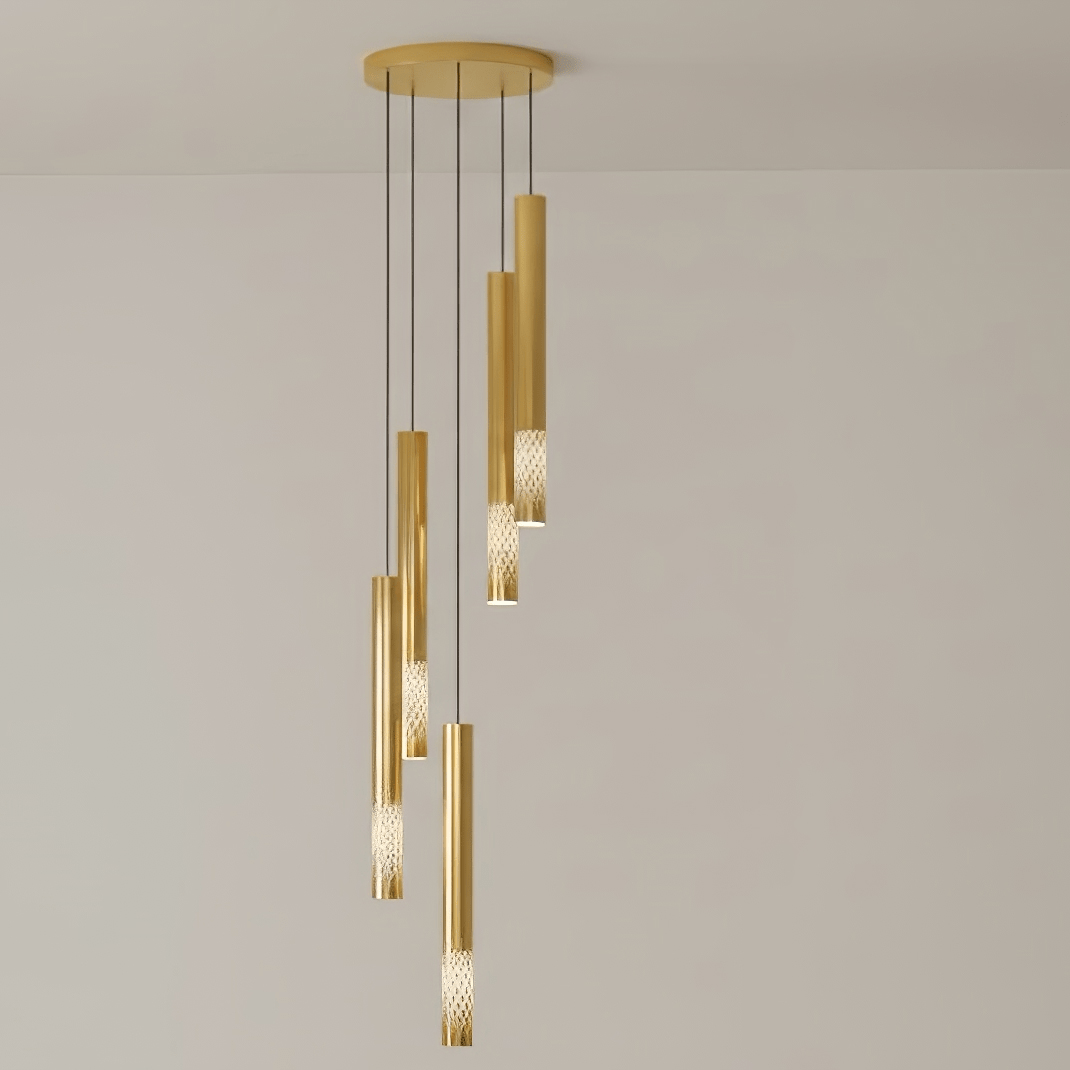 Symphony Orchestra Curated Mouth-Blown Frosted G – illuminated warm ambiance setting #1