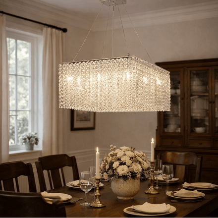 Crystal Frame Chandelier