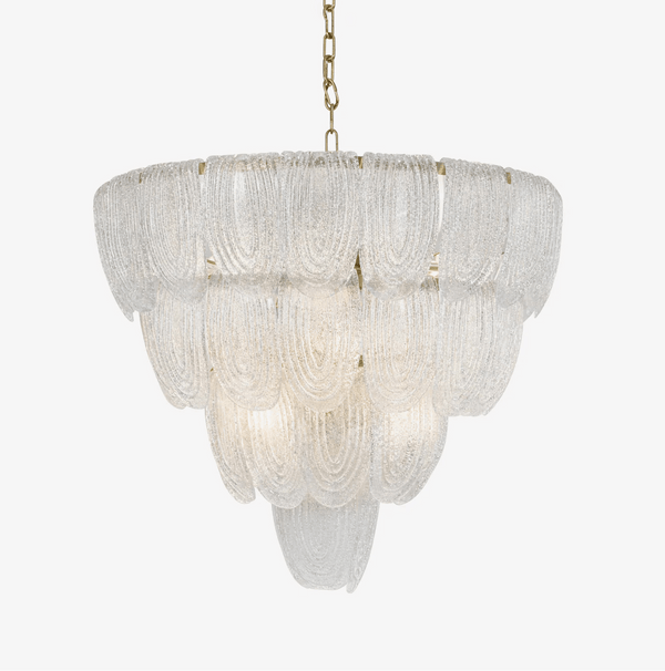 Layered Glass Petal Curated Mouth-Blown Frosted