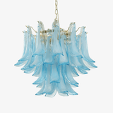 Azure Drift Glass Curated Mouth-Blown Frosted Gl – Mouth-Blown Frosted Glass Chandelier