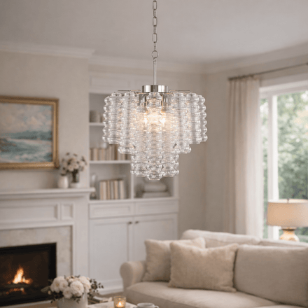 Ripple Column Chandelier