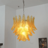 Aurelium Cascade Glass Curated Amber Art Glass C – unlit natural material contrast