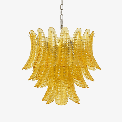 Aurelium Cascade Glass Curated Amber Art Glass C – Amber Art Glass Chandelier
