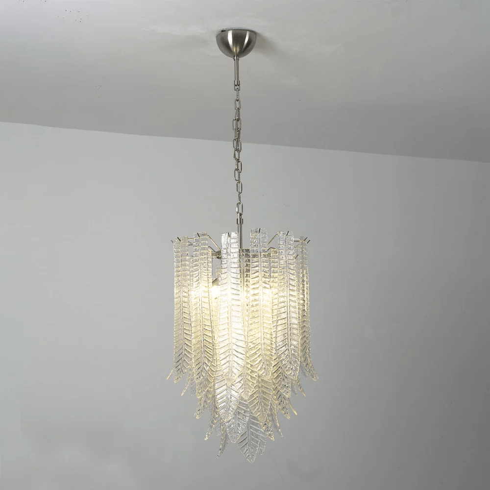 Silvae Veil Glass Curated Mouth-Blown Frosted Gl – illuminated warm ambiance setting