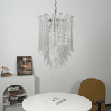 Silvae Veil Glass Curated Mouth-Blown Frosted Gl warm illuminated room view