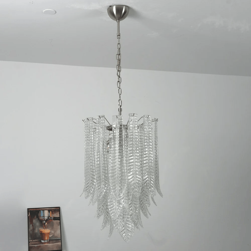 Silvae Veil Glass Curated Mouth-Blown Frosted Gl – spatial dining room perspective