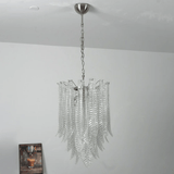 Silvae Veil Glass Curated Mouth-Blown Frosted Gl – spatial dining room perspective