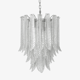 Silvae Veil Glass Curated Mouth-Blown Frosted Gl – Mouth-Blown Frosted Glass Chandelier