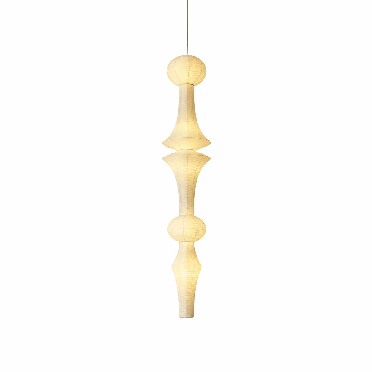 Washi Paper E Series Curated Washi Paper Pendant – ∅16.9 × H86.6 finish configuration