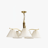 Wrinkled Curated Solid Brass Chandelier – 3 heads: ∅ 28.7 x H 13.8  Dia 73cm x H 3 finish configuration
