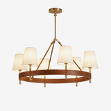 Arianna Leather Curated Solid Brass Chandelier – Solid Brass Chandelier