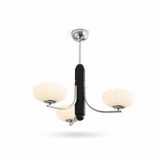 Eldric Curated Mouth-Blown Frosted Glass Chandel – 3-lights ∅ 28.7 x W 28.7 x H 28.3 finish configuration