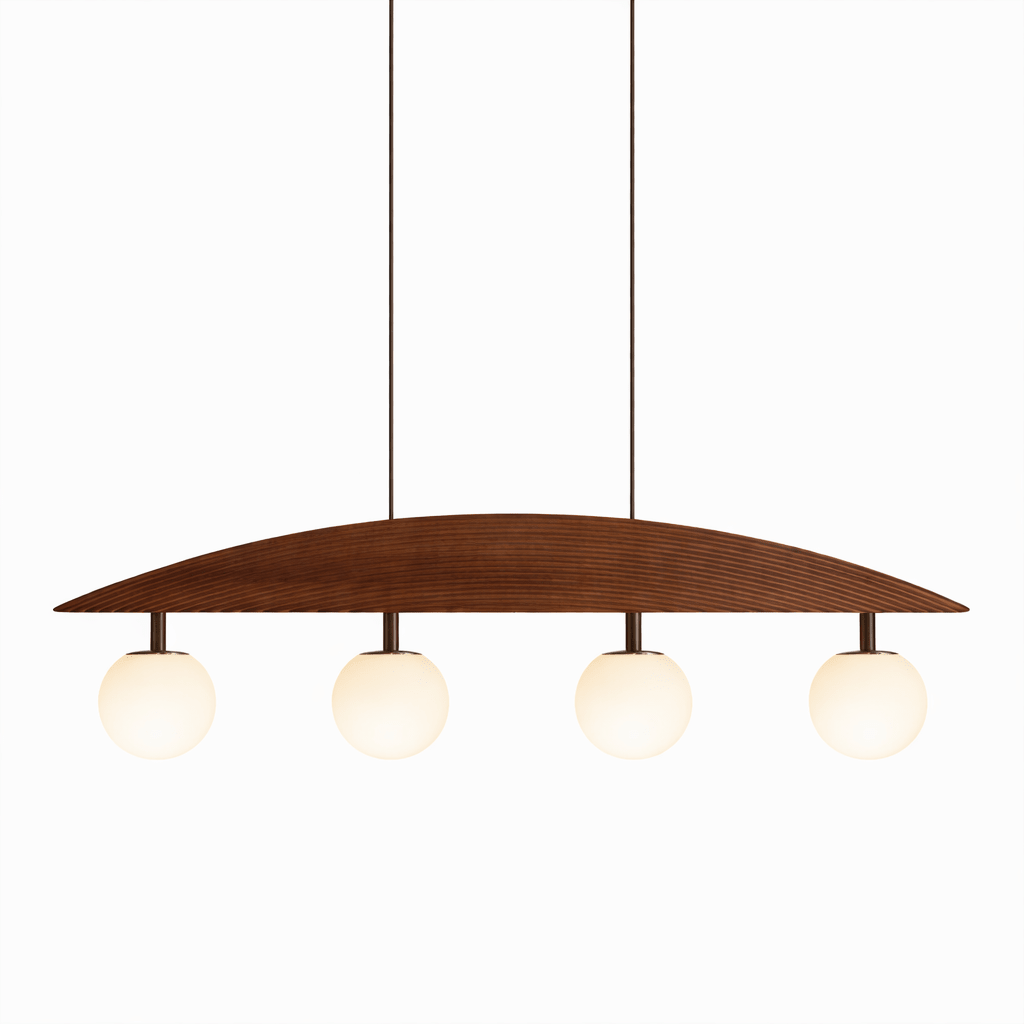 Arvella Arc Curated Mouth-Blown Frosted Glass Ch – L 46.5 x H 13.8 finish configuration #1