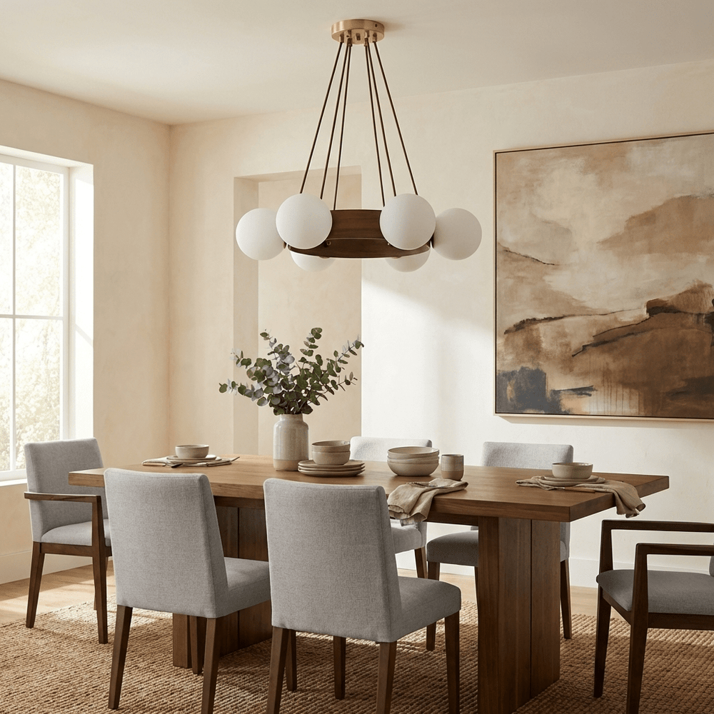 Solara Ring Curated Mouth-Blown Frosted Glass Ch