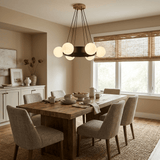 Solara Ring Curated Mouth-Blown Frosted Glass Ch – architectural ceiling profile