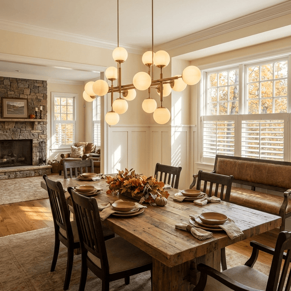 Orbelis Globe Curated Alabaster Chandelier