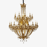 Zaira Opulent Curated Solid Brass Chandelier