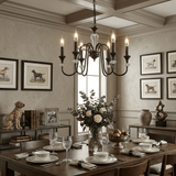 Noir Candelabra Chandelier – Ambient Illumination in Luxury Interior Setting View 6