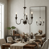 Noir Candelabra Chandelier – Ambient Illumination in Luxury Interior Setting View 3