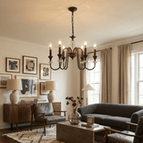 Noir Candelabra Chandelier – Handcrafted Material Texture and Detail View